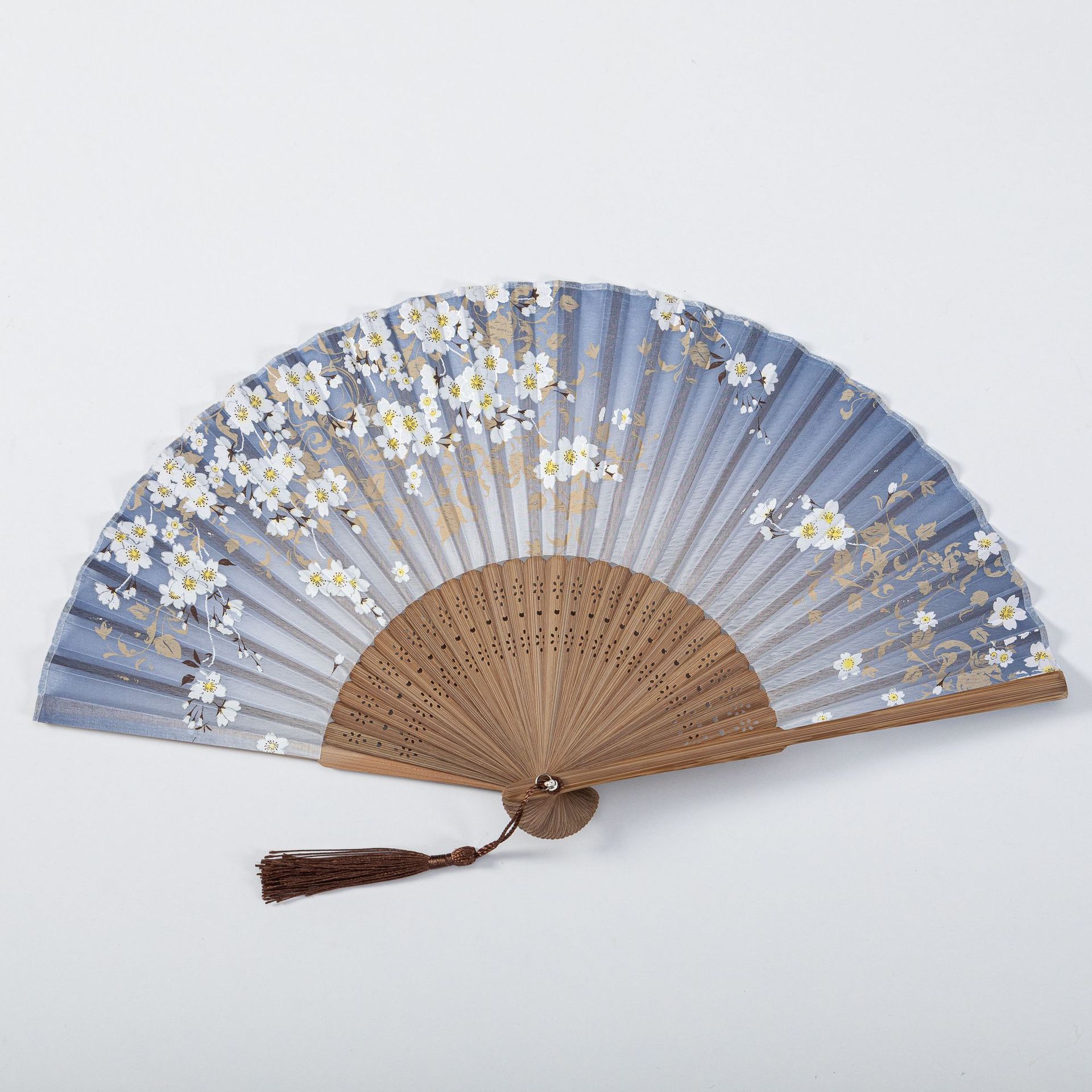 复古精品折扇  真丝扇子丝绸礼品折扇 高档古风舞蹈旗袍折扇批发详情8
