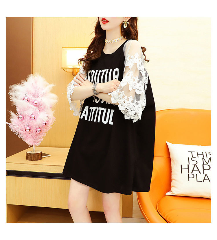 露肩小心机短袖insT恤女上衣2022新款夏季胖mm大码宽松半袖体恤衫详情7