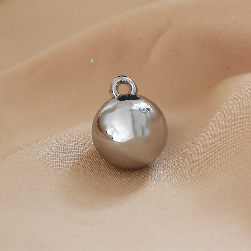Simple style multi-specification three-dimensional smooth surface heart heart round ball pendant jewelry necklace earrings diy accessory materials pic 37