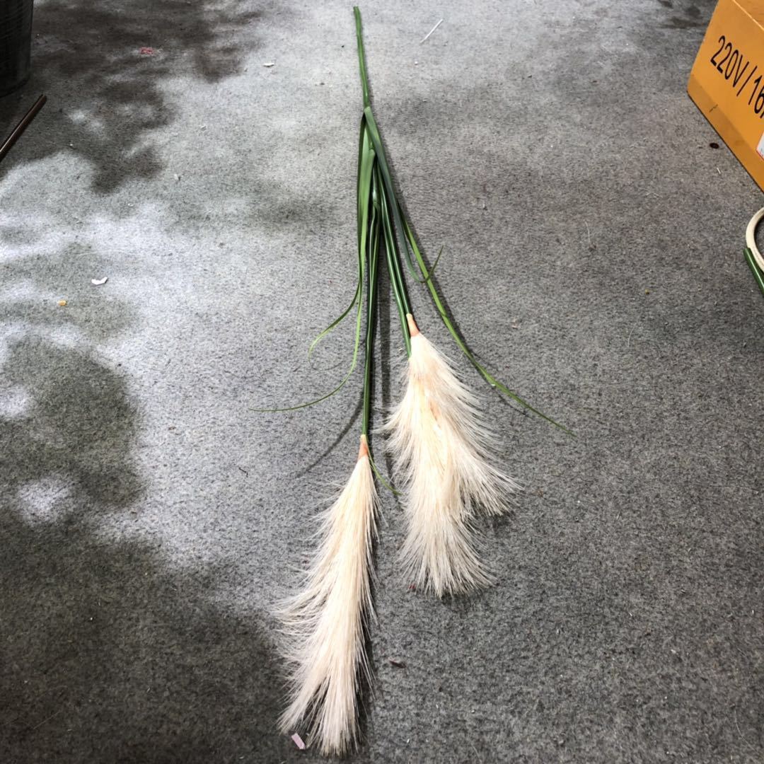 Bionic reed, pink muhly grass, sunny grass, indoor decorative green plants, potted plants, simulation plants, wedding props, decorative dogtail grass pic 9