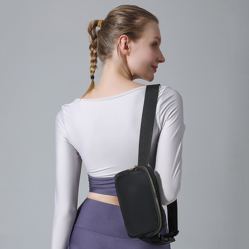 腰包lulu同款腰包休闲户外运动跑步胸包斜挎ins腰挎包男士胸包潮详情8