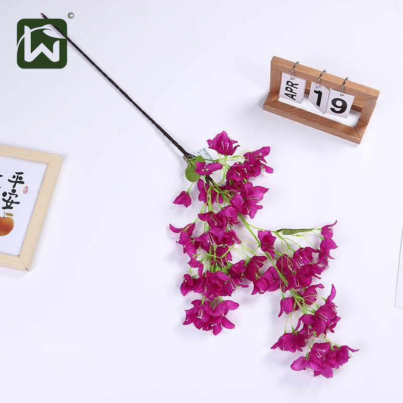 三角玫装饰摆件花仿真花假花酒店家居客厅田园风古典摄影道具批发详情3