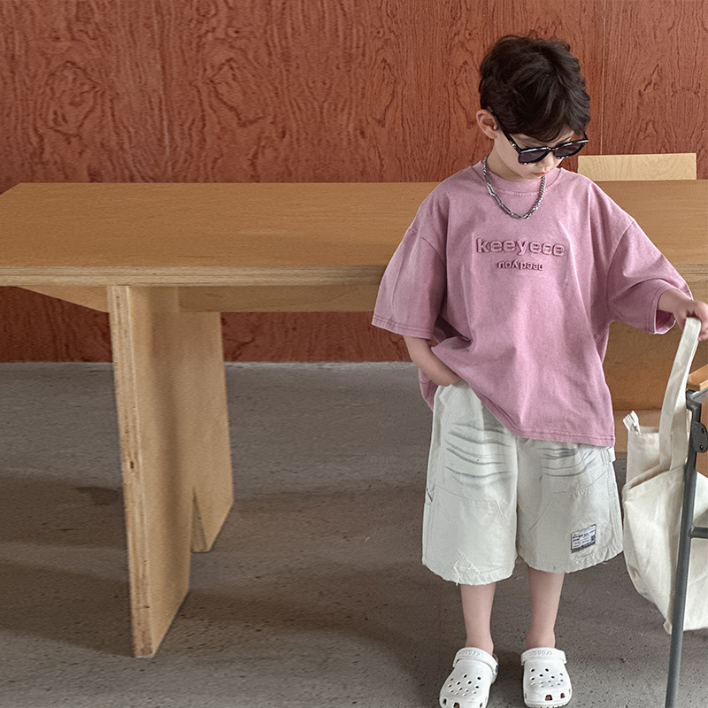 男童夏季新款t恤2025儿童夏装休闲纯棉短袖T男孩印花上衣织里童装详情15