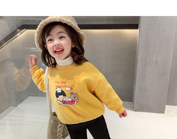 儿童加绒卫衣女童冬季2022新款秋冬韩版百搭上衣小童洋气宝宝冬装详情16