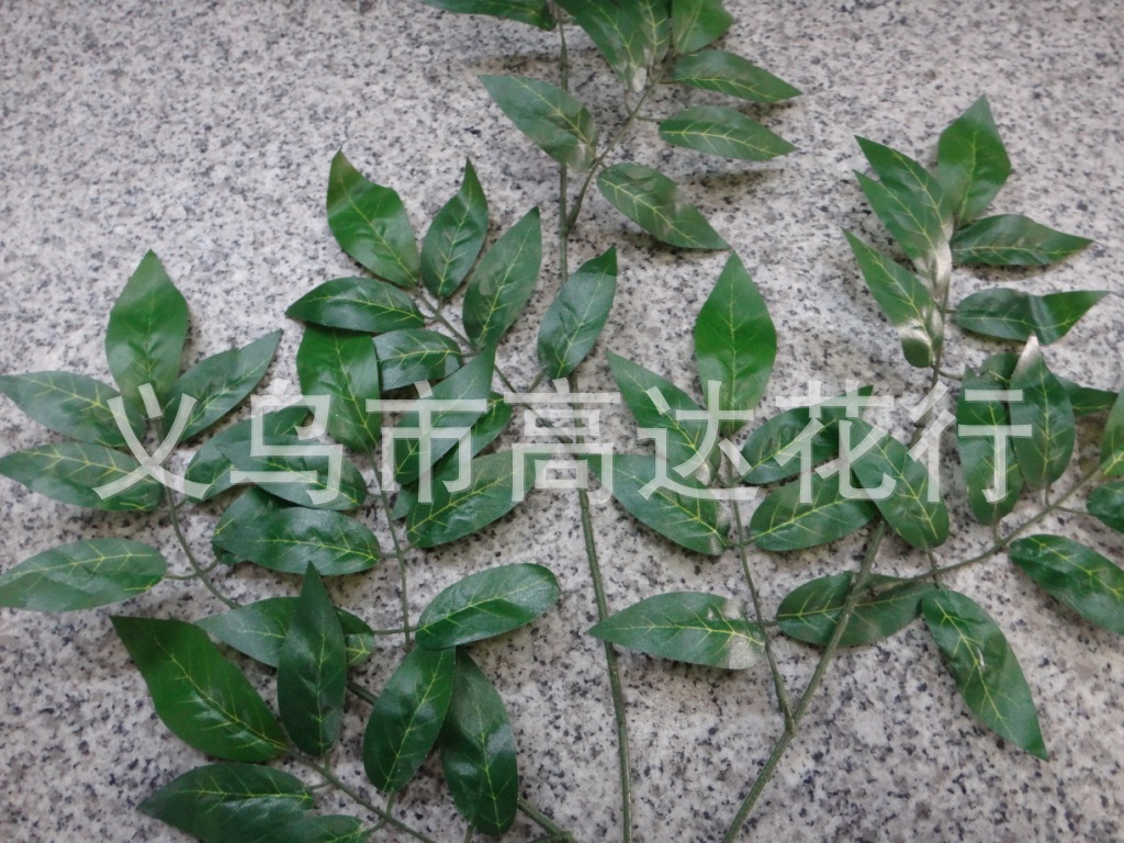仿真豆花花枝豆花叶子 仿真榕树叶 仿真树叶金色榕树叶仿真紫藤枝详情12