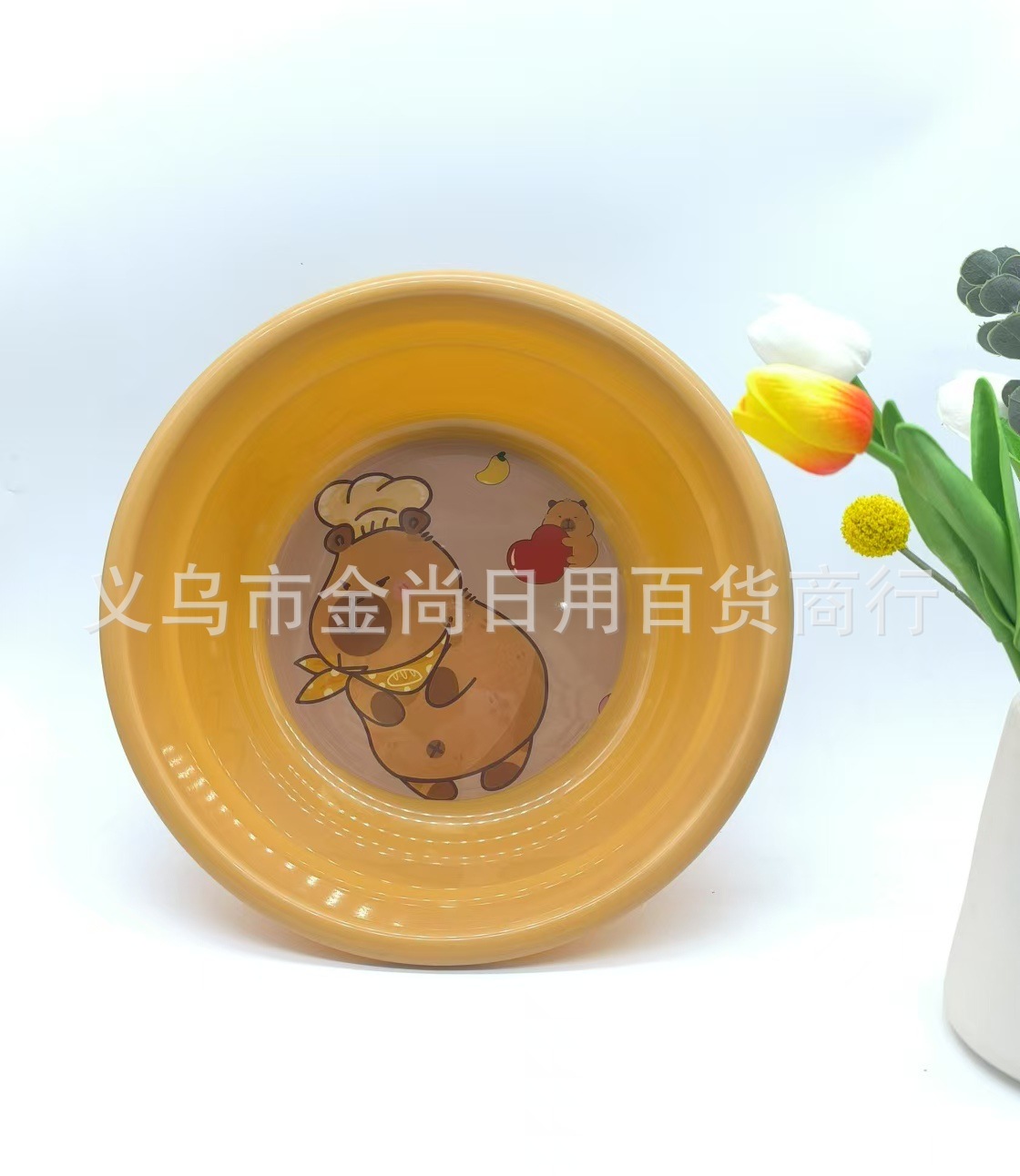 家用卡皮巴拉脸盆儿童洗脸专用盆家用洗漱卡通洗脸盆可爱卡通脸盆详情9