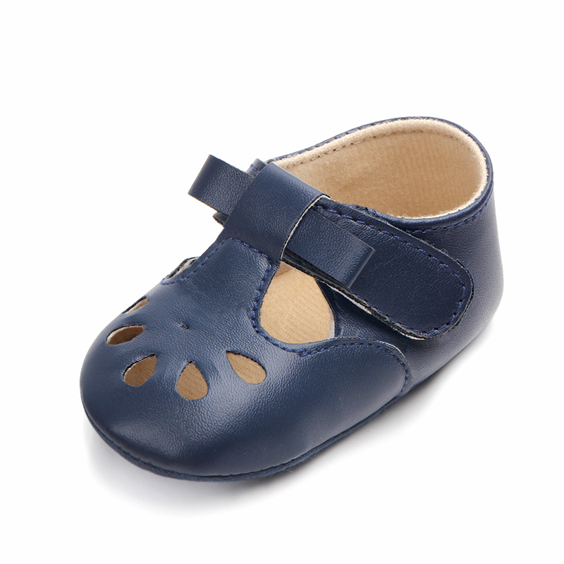 Wholesale of best-selling multi-color perforated baby shoes, anti-slip walking shoes, semi-rubber soles and soft-soled baby shoes 0921 pic 16