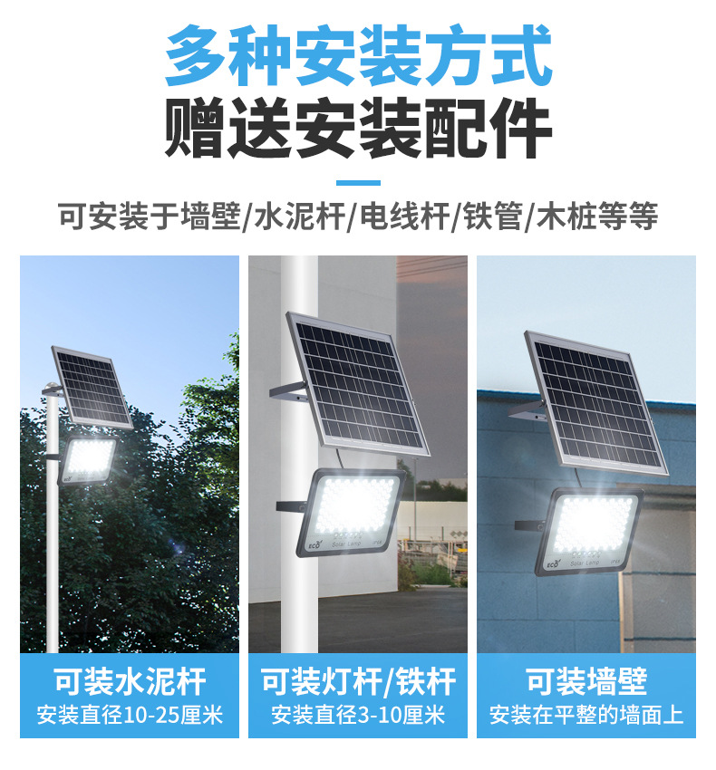 满天星太阳能投光灯批发户外照明路灯家用庭院灯防水壁灯厂家直销详情8