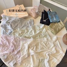 新款少女内裤夏季超薄裸感冰丝速干无痕透气柔软抑菌女士三角内裤详情10