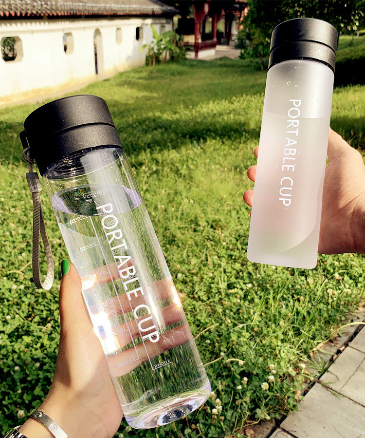 国潮男女学生塑料杯运动便携水杯情侣防摔杯子ins茶杯泡茶家用防平隆详情12