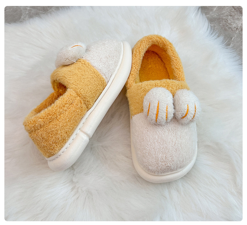 新款拖鞋儿童棉鞋冬季软底防滑家居宝宝男童女童保暖毛绒鞋子详情20