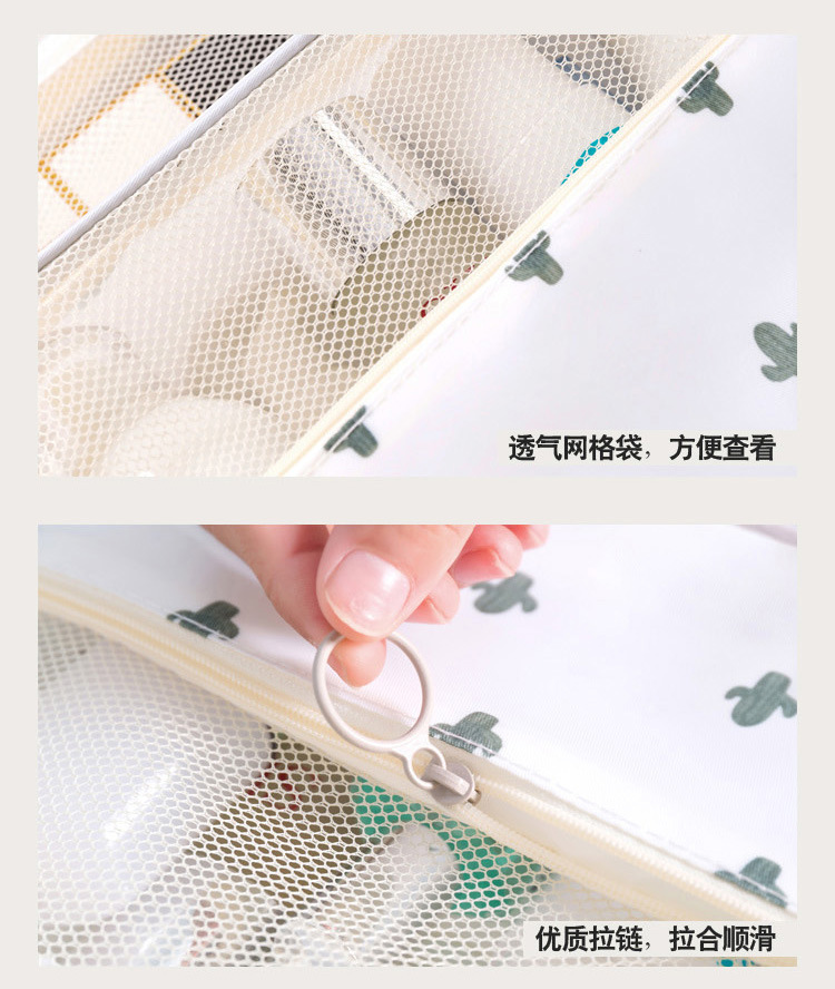 A modern, simple, waterproof travel bag with a large capacity and a hook for toiletries. It is a portable hand-held toiletries and cosmetics storage bag pic 15