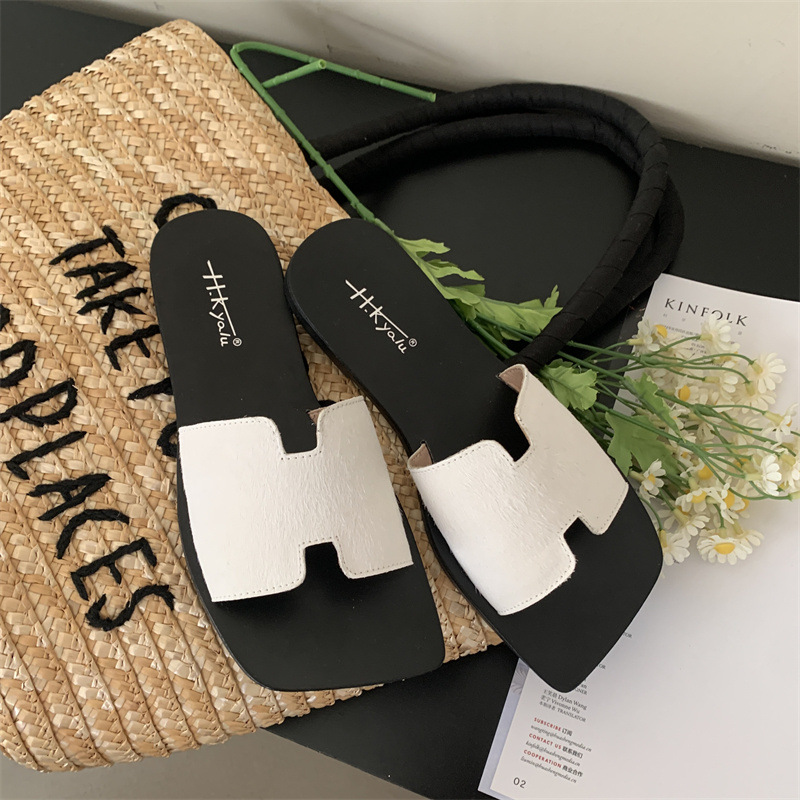 女士凉拖鞋外穿2024年夏季新款时尚百搭复古舒适平底防滑一字拖潮详情29