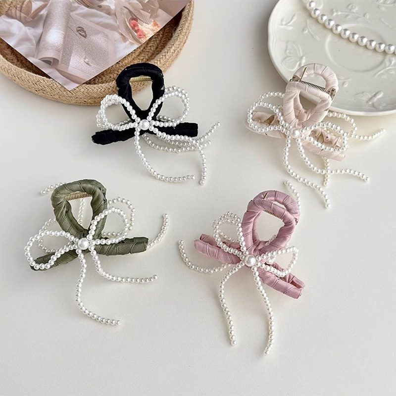 银色金属发夹后脑勺发量多大号盘发抓夹高级感鲨鱼夹韩国头发饰女详情4