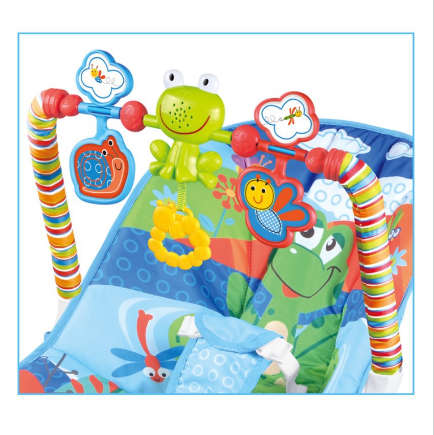 婴儿摇椅宝宝震动安抚椅 多功能带音乐摇椅 可拆卸0-12个月婴儿躺椅详情2