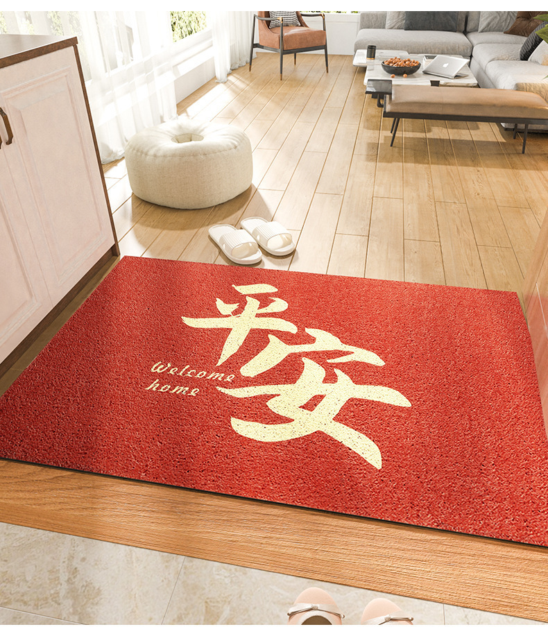 Estera de entrada China estera de piso estera de entrada doméstica estera de suelo alfombra resistente al desgaste antideslizante pvc red mat pic 12