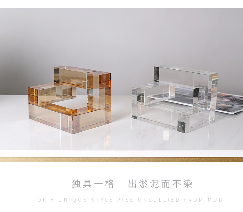 Creative crystal ornaments, modern light luxury home soft furnishings, living room TV cabinets, study decoration handicrafts pic 25