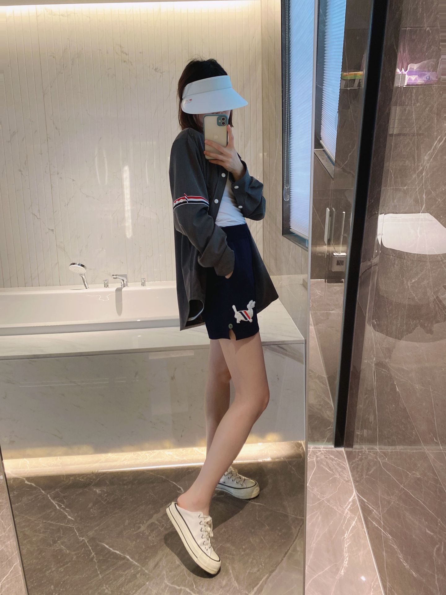 TB casual trendy brand poplin slim-fit solid white shirts for men and women, Oxford fabric shirts for women with long sleeves pic 14