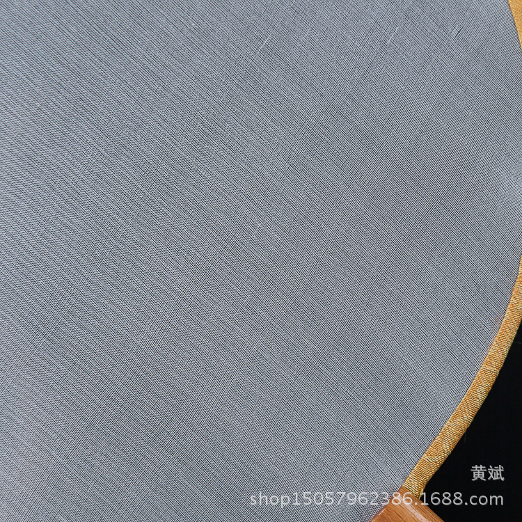 黑檀柄真丝空白宫扇团扇圆形书写绘画涂鸦DIY白色扇子可刺绣贴花详情9