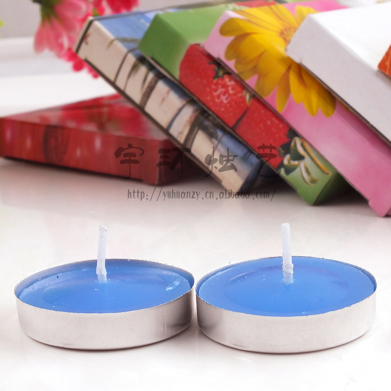 Smokeless and odorless candles, romantic scented candles, micro-tea, tea boiling, heating, aluminum shell candles wholesale pic 4
