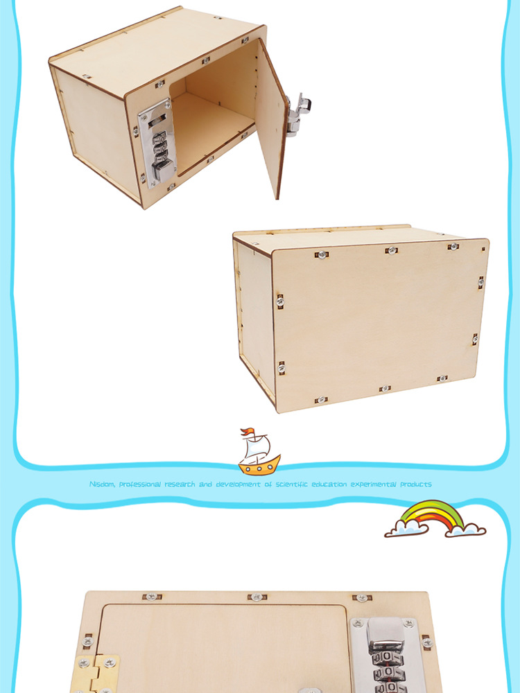 DIY mechanical password box for science experiments in primary and secondary schools, stem education, science teaching AIDS pic 18