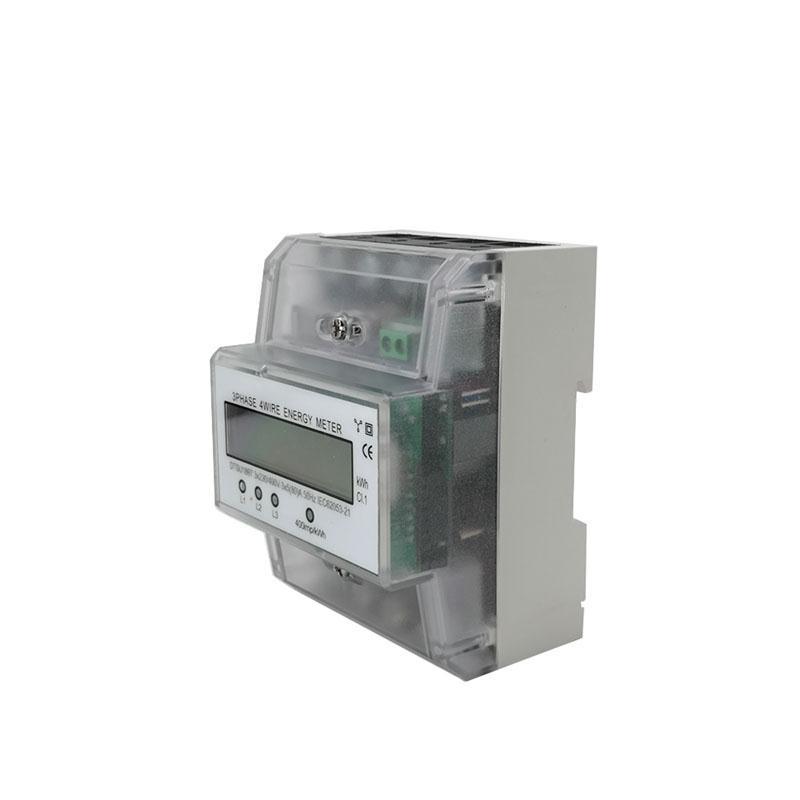 Rail-mounted three-phase four-wire multi-functional energy meter, 380v industrial energy meter, electronic active liquid crystal energy meter pic 6