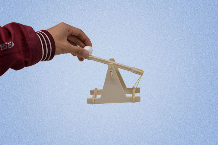 Wooden trebuchet, a small technological invention, diy material for throwing balls, ancient trebuchet, siege trebuchet pic 6