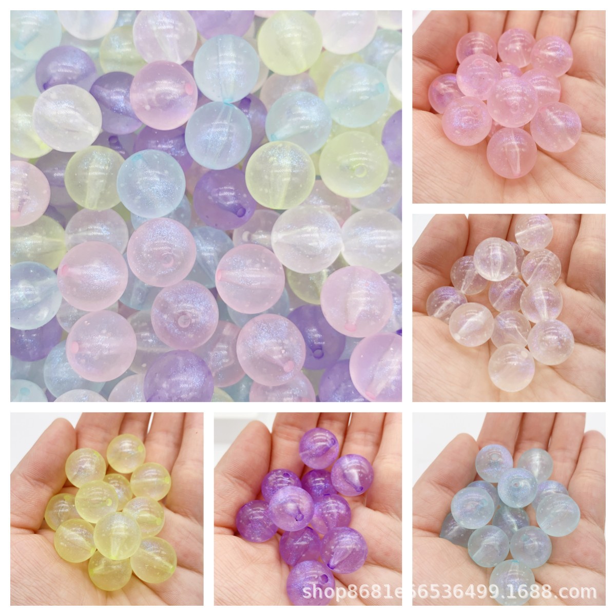 亚克力细闪夜光星空气球狗DIY钥匙串扣车挂材料包抖音爆款 配件详情6