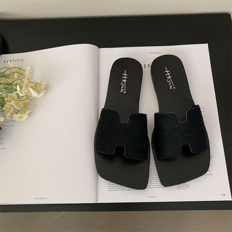 女士凉拖鞋外穿2024年夏季新款时尚百搭复古舒适平底防滑一字拖潮详情34