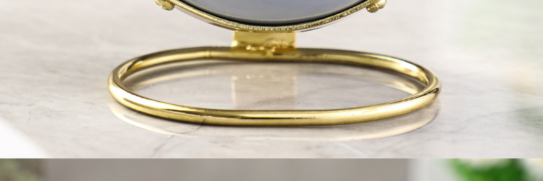 跨境热卖 创意闹钟圆环底座复古床头座钟静音带夜灯学生风闹钟详情5