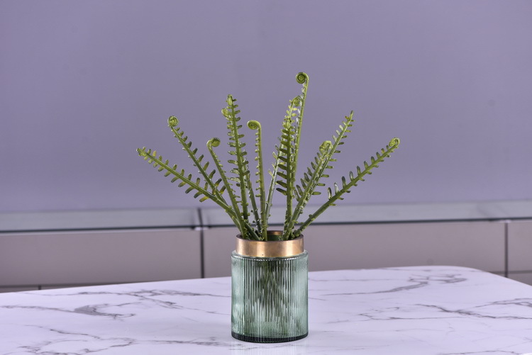 Factory direct sales of artificial green plants wholesale, artificial fern leaves, peacock fern, home banquet, homestay, wedding artificial plants, Lanjin artificial ferns pic 13