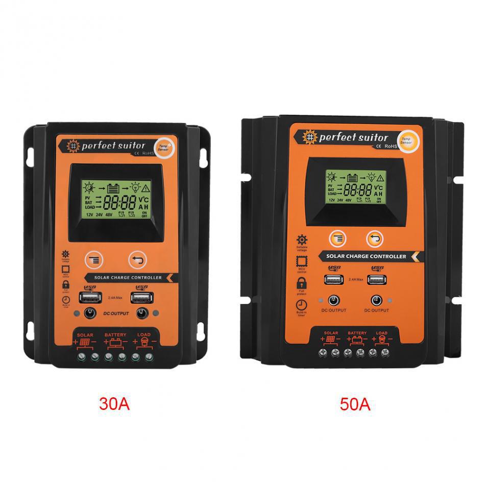 New best-selling PWM solar controllers: 12V, 24V, 30A, 50A, 70A solar cell charge and discharge controllers pic 9