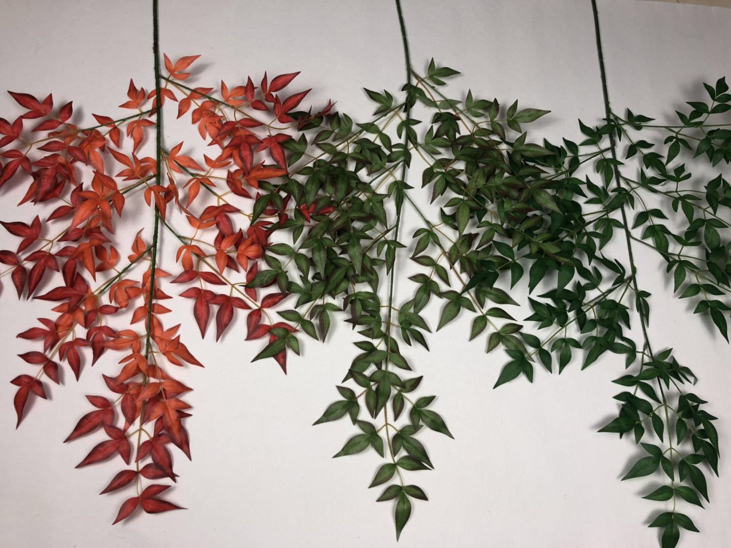 Simulated Nandina bamboo leaves and branches, wedding props, simulated leaves, artificial leaves, simulated branches, garden branches, simulated leaves pic 14