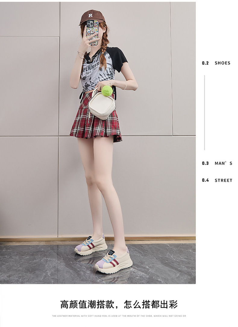 ins韩版阿甘鞋女潮2024秋季新款增高学生运动跑步休闲鞋街拍XFG27详情13