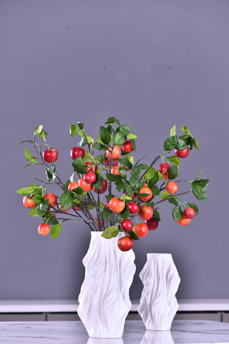 Wholesale of artificial apple branches, multi-leaf home decoration fruit branches, new Chinese-style New Year decoration berries from the manufacturer pic 52
