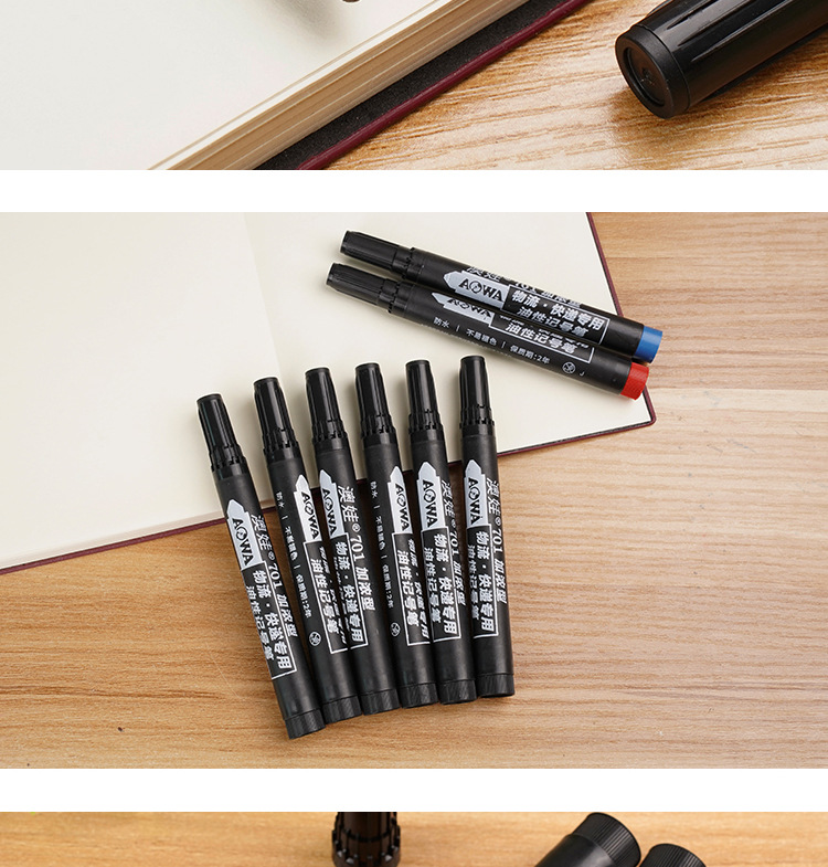 701加浓型油性大头记号笔不掉色不可擦大容量油性笔厂家直销批发详情10