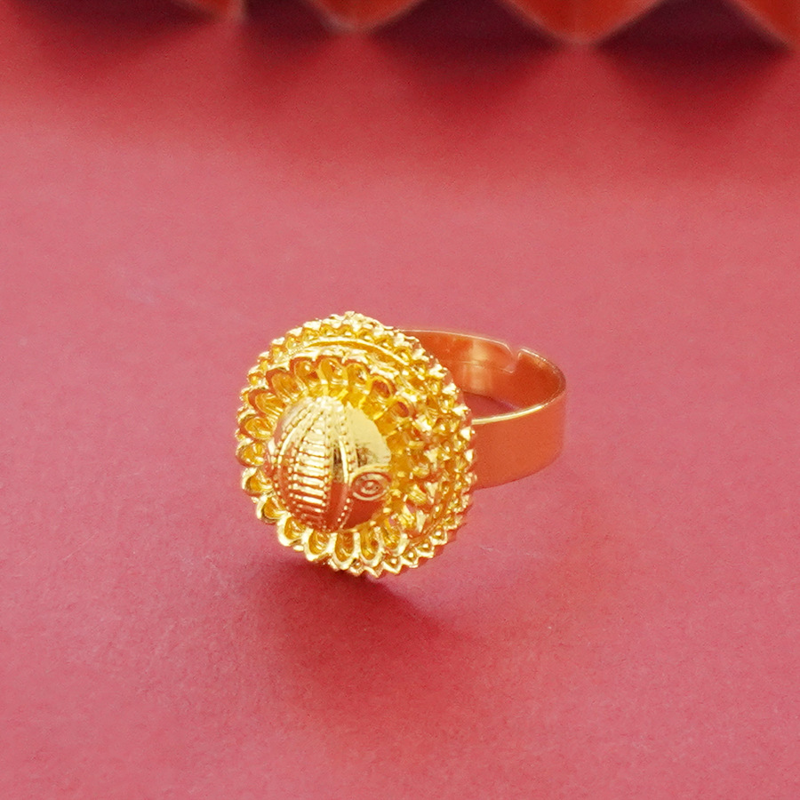 Wholesale cross-border Middle Eastern eye design gold-plated necklace, pendant, earring, three-piece jewelry set pic 4