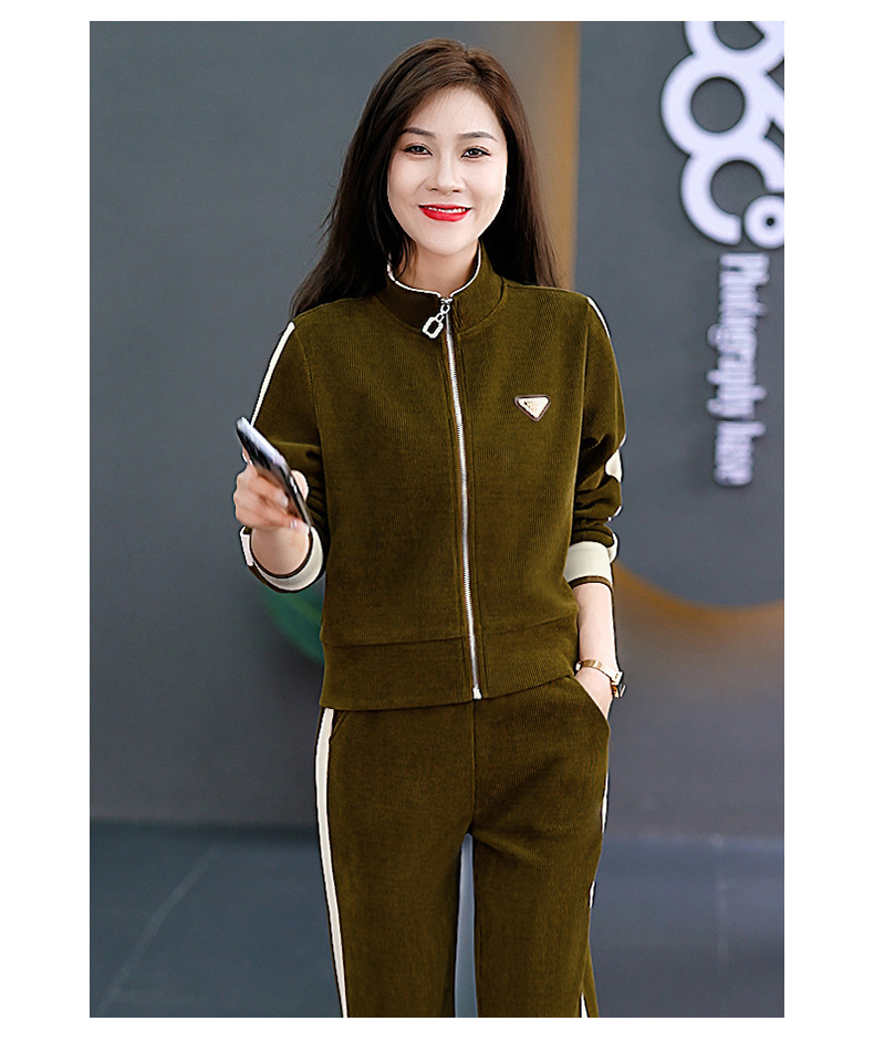 运动套装女春秋款立领两件套2024年新款秋季洋气卫衣卫裤休闲套装详情21