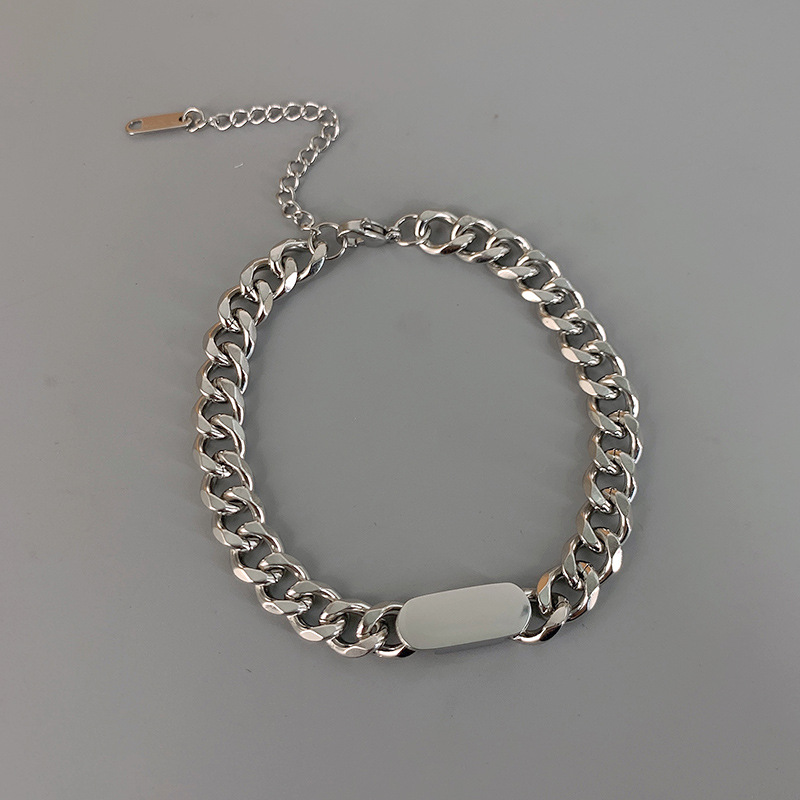 不掉色钛钢项链男潮小众设计高级感男士锁骨链个性街拍学生颈链潮详情37