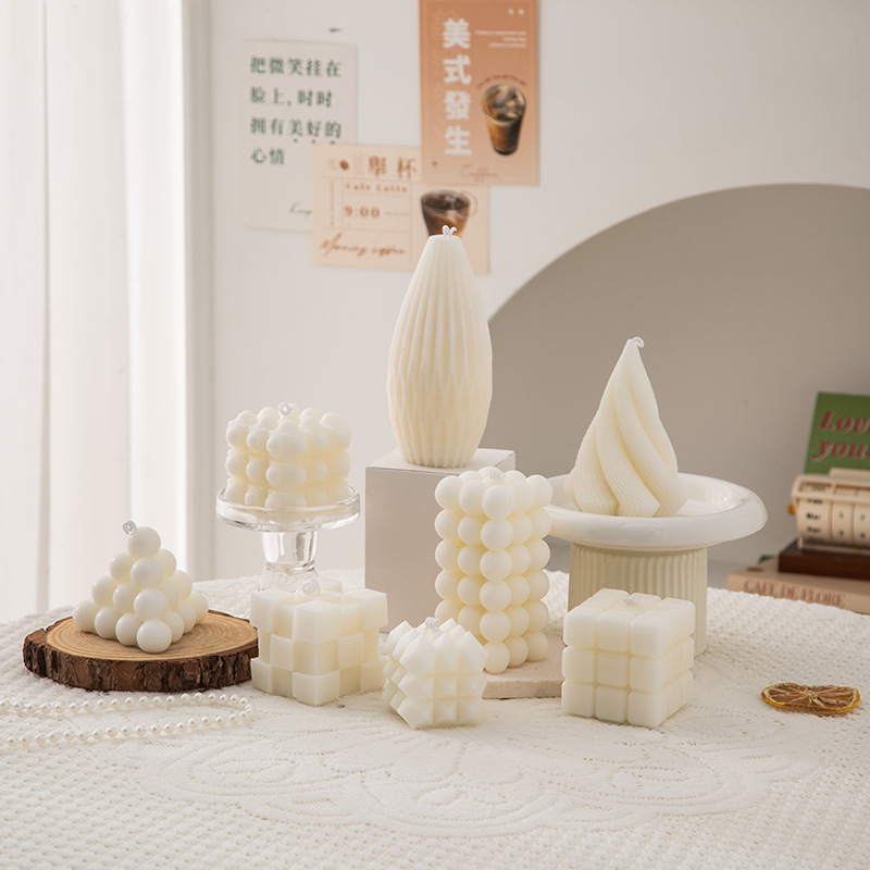 新款造型几何柱蜡香薰蜡烛跨境ins家居摆饰拍摄道具结婚伴手礼详情2