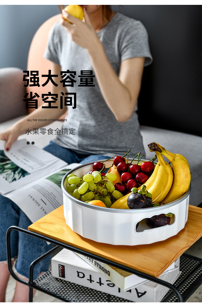 X127-8230 Rotating disk Storage rack, multi-functional anti-slip tray, seasoning bottle, kitchen adjustable storage box pic 7