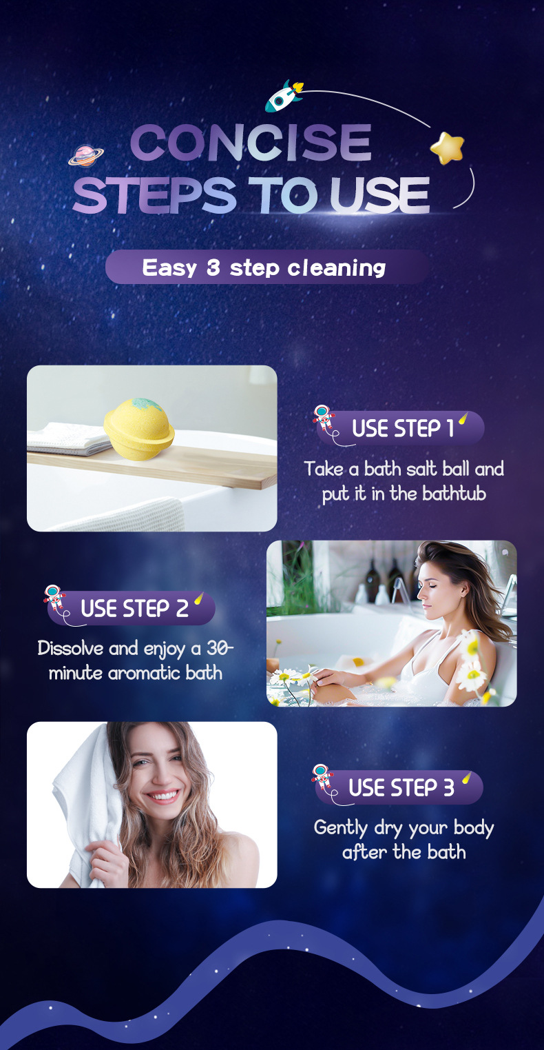 全英文SADOER星球浴盐球黄绿深层清洁身体通用浴盐球跨境外贸批发专供外贸专供外贸详情9