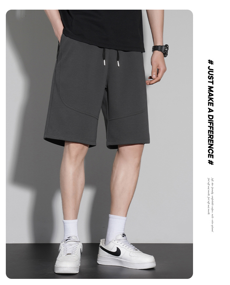 短裤男款夏季纯棉300g沙滩五分裤2023宽松潮流休闲运动裤篮球裤子详情28