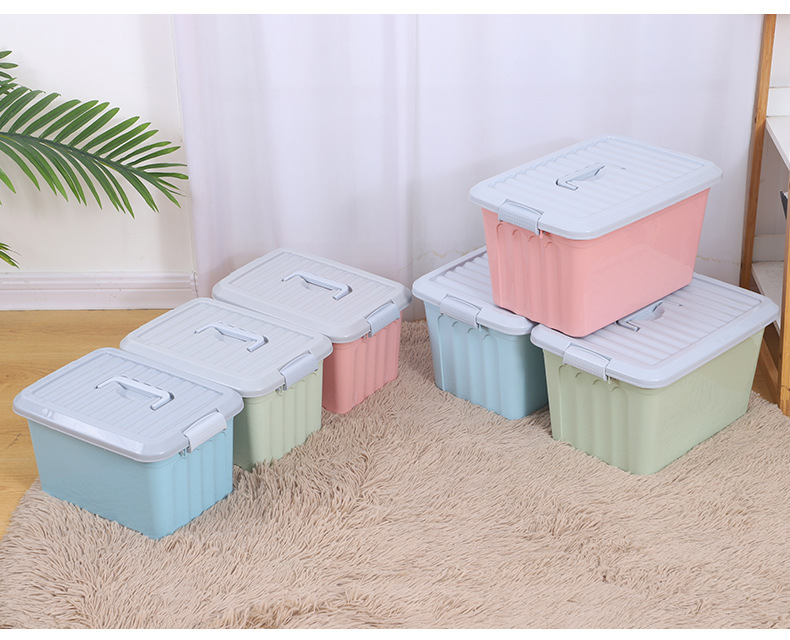 Factory wholesale plastic storage boxes, home storage boxes, storage boxes, hand-held thickened organizing boxes, and can be printed with logos pic 16