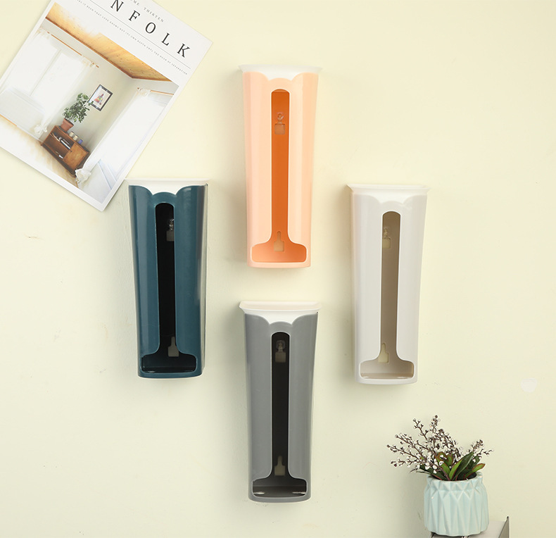 Wall-mounted garbage bag storage box, plastic bag, large wall-mounted kitchen organizing box, desktop pp storage box manufacturer pic 8