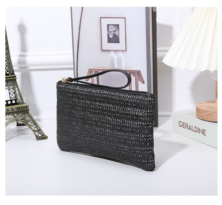 跨境风潮夏季新款女士草编包手拿包个性百搭大容量女士钱包超轻薄详情19