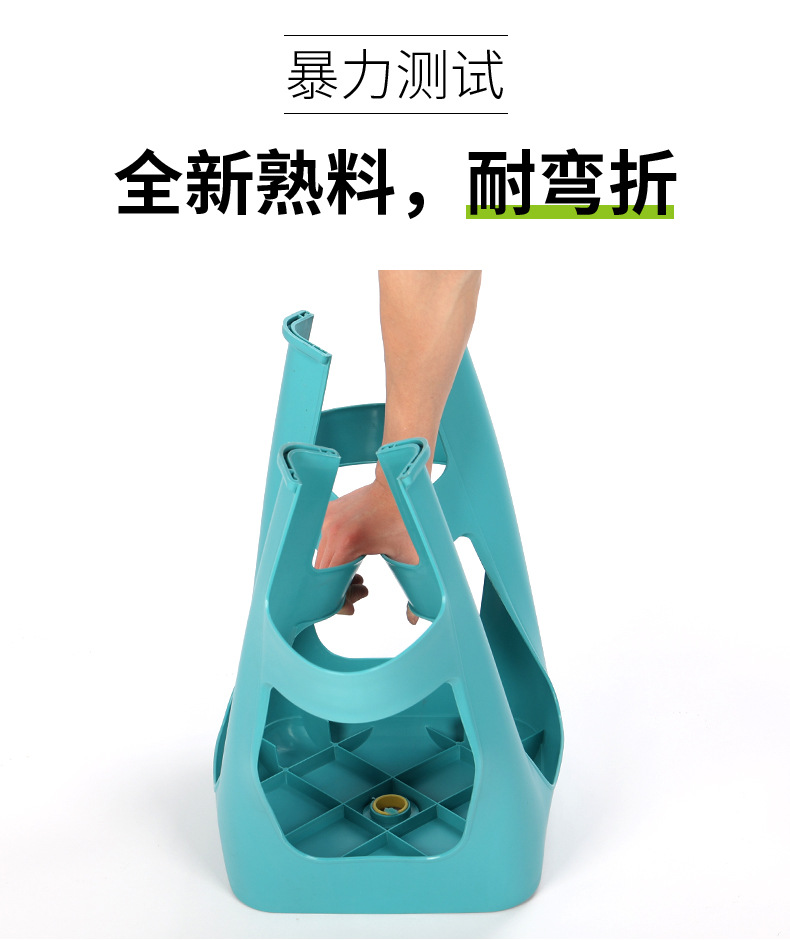 8592批发客厅房间板凳加厚塑料凳子家用换鞋凳时尚简约塑料凳子可叠放详情6