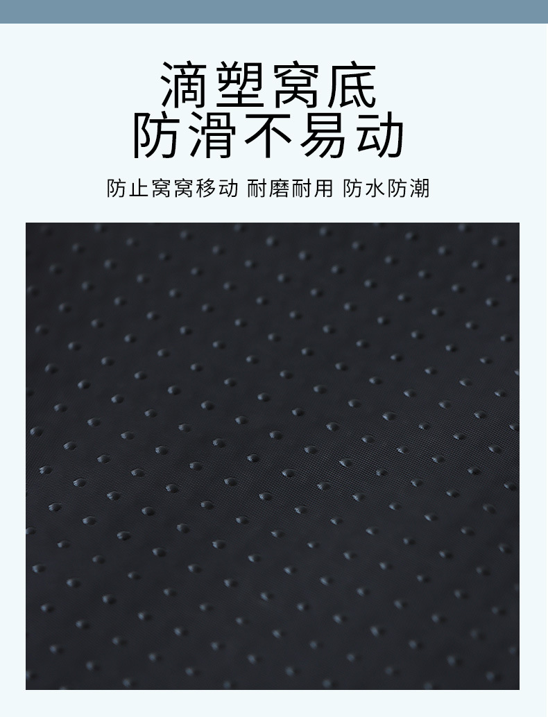 网红深度睡眠猫狗窝方形长毛绒秋冬窝猫床垫中小型犬绒猫窝详情6
