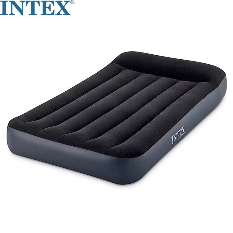 INTEX 64141 Household double portable midday rest Bed, inflatable mattress, simple folding PVC air cushion bed pic 2