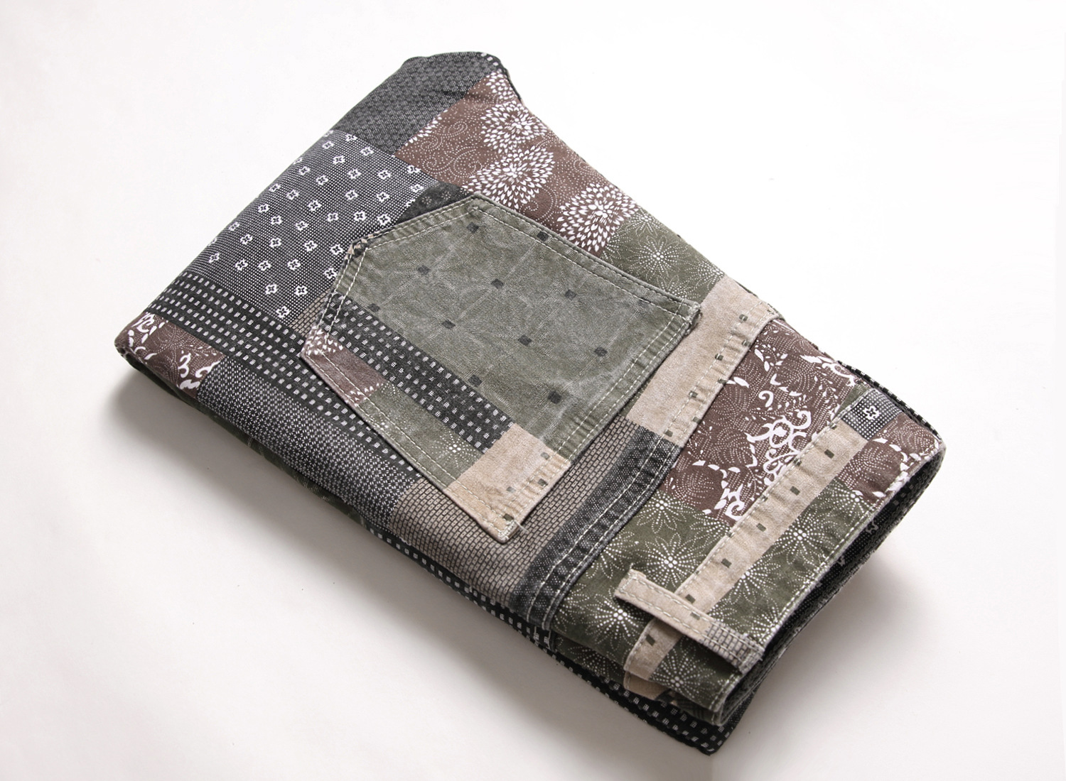 Original European and American multi-color, personalized and fashionable printed patchwork checkered stretch small straight-leg street trend jeans pic 10